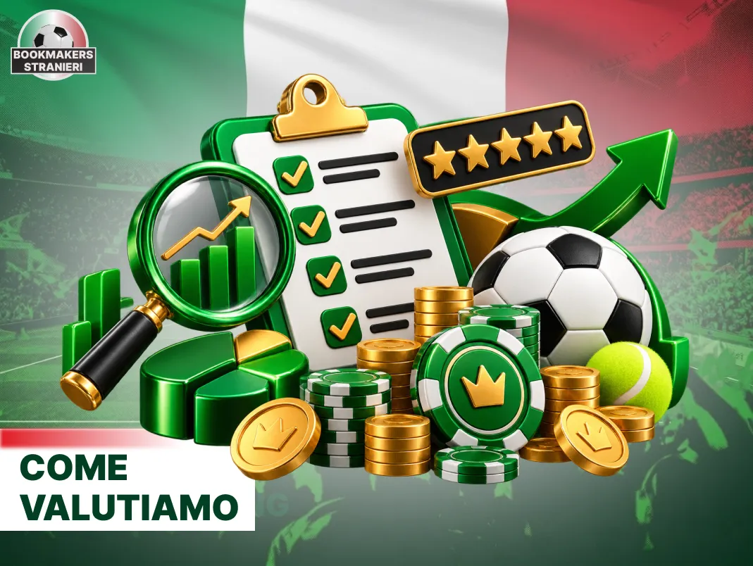Criteri di valutazione dei bookmaker considerando quote, sicurezza, pagamenti e assistenza.